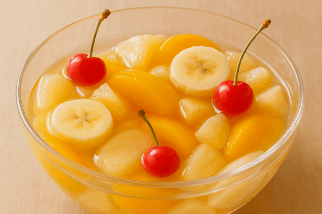 ママ友会で一品持ち寄りしたフルーツポンチ